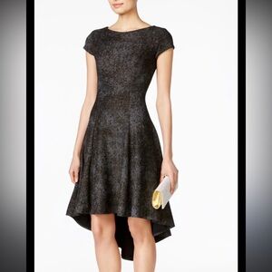 Chic Black High-Low Dress